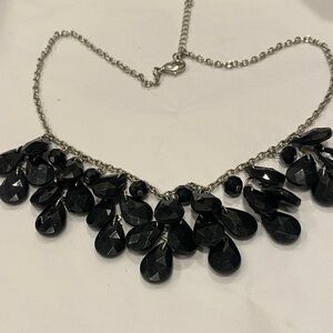 Black Teardrop Necklace